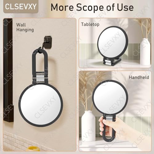 15X Magnifying Hand Mirror Double Sided Folding