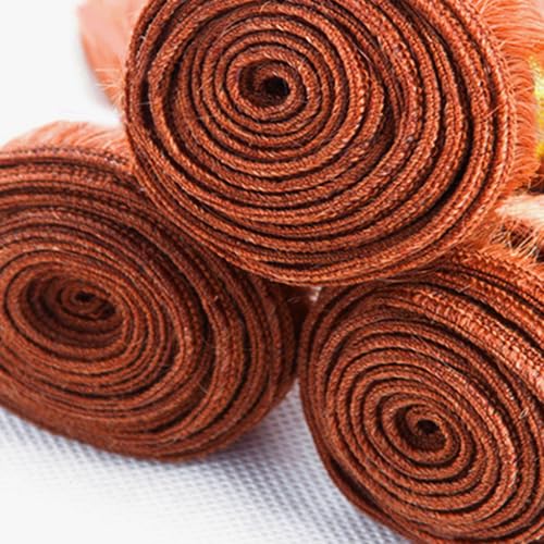 WuvuSnm 22-26 Inch Ginger Deep Wave Human Hair Bundles - #350DP Orange, 150g Each