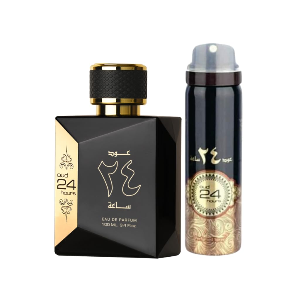 Ard Al Zaafaran 2-Piece Set for Unisex, (3.4 Oz Eau De Parfum Spray + 1.6 Oz Deodorant Spray)