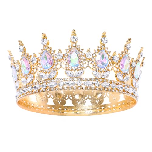 Crystal Rhinestone Queen Crown Tiara for Women