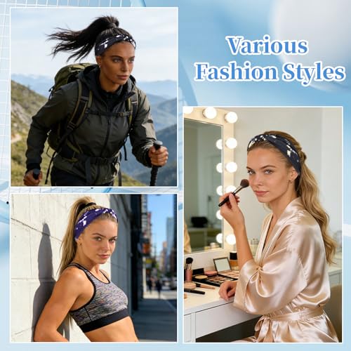 Wide Knotted Headbands for Women – Stretch, Non-Slip
