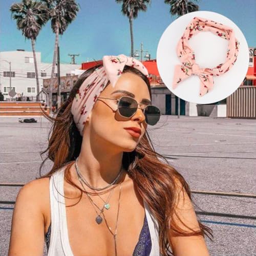 DRESHOW 6-Pack Adjustable Knotted Headbands for Women