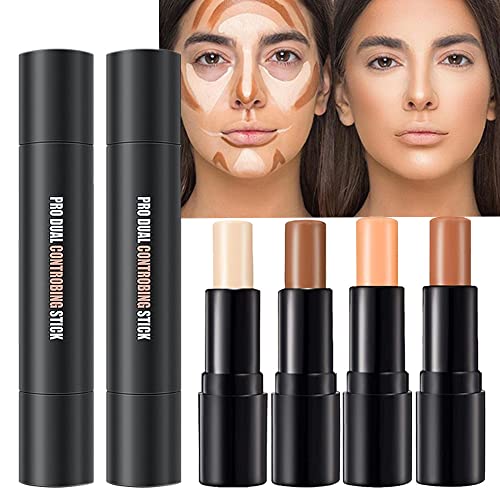 4 Colors Cream Contour Sticks Highlight Kit for Beginners