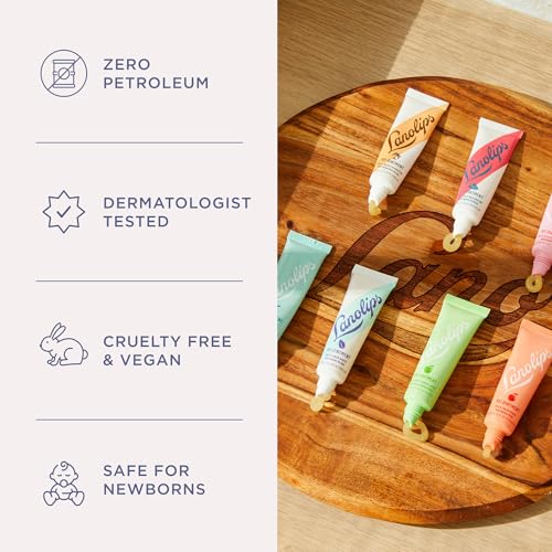 Lanolips 101 Ointment - Lanolin Lip Balm for Smooth, Hydrated & Healthy Lips - Multipurpose Lip Ointment with Lanolin Oil for Dry Lips, Cuticles & More - Peppermint (0.52 oz)
