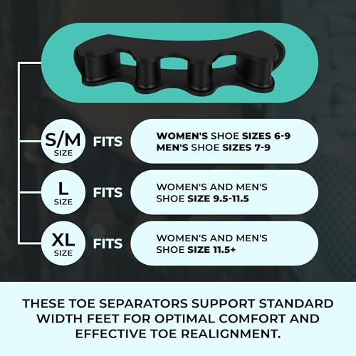 PrimalStep Toe Separators for Bunions, Plantar Fasciitis & Foot Pain