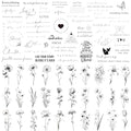 Realistic Temporary Tattoos - 60 Sheets (Quotes & Flowers)