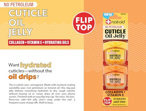 Nail-Aid Cuticle Oil Jelly Non-Drip Treatment with Collagen & Vitamin E
