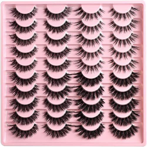 FARRED Wispy Cat Eye False Eyelashes - 20 Pair Pack