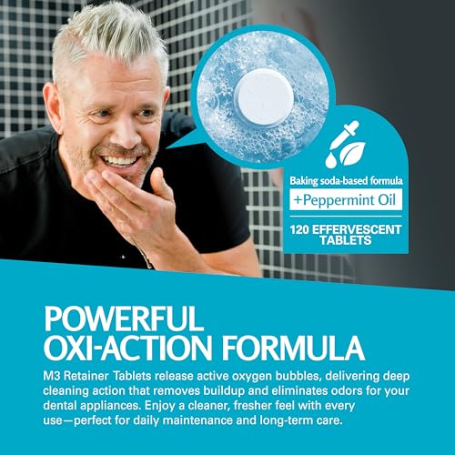Retainer Cleaner Tablets - 120 Tablets, 4 Month Supply, Mint