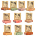 Natural Fruity Variety Bar Soap - Gentle Cleansing for Sensitive Skin, Fruity - 10 Pack