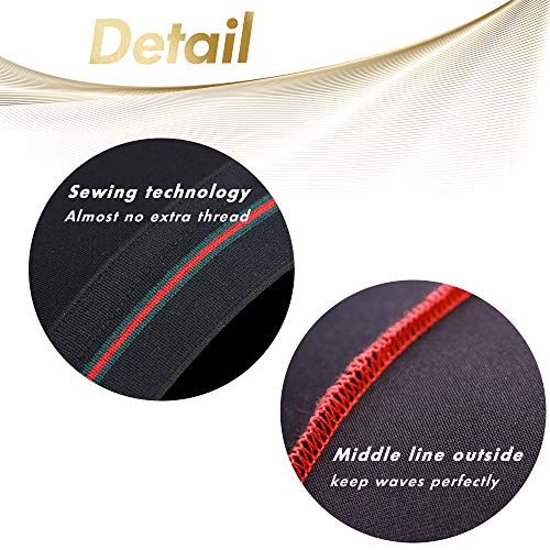 ForceWave 360 Wave Cap for Men - Breathable Compression Hair Protector (2 Pack)