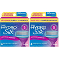 Schick Hydro Silk Moisture Razor Blade Refills,| 5-Blade Moisturizing Razors for Women | Womens Moisturizing Razor Refills,6 Count (Pack of 2)