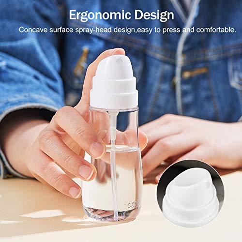 Yolaist 3.4oz Fine Mist Spray Bottles - 2 Pack, TSA Approved