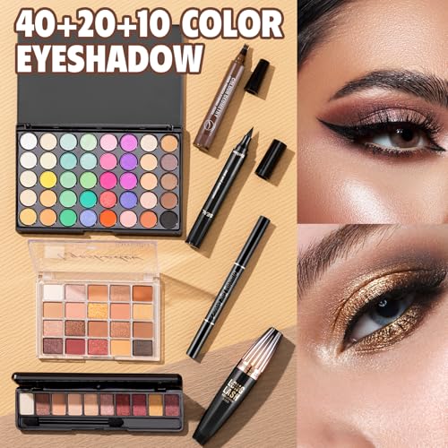 Makeup Kit for Women Full Kit Include Foundation Eyeshadow Palette Makeup Brushes Makeup Sets for Teens Girls, All In One Makeup Gift Set for Women and Beginner, Mothers Day Gifts, Graduation Gifts