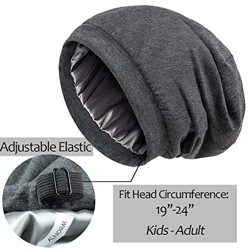 Alnorm Sleeping Cap Adjustable for Women Slouchy Hat Large