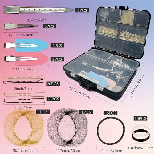 160Pc Hair Clips & Bobby Pins Kit with Storage Box