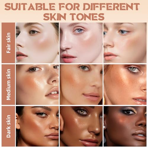 HOSAILY Cream Contour Stick with Brush – Blendable Highlighter