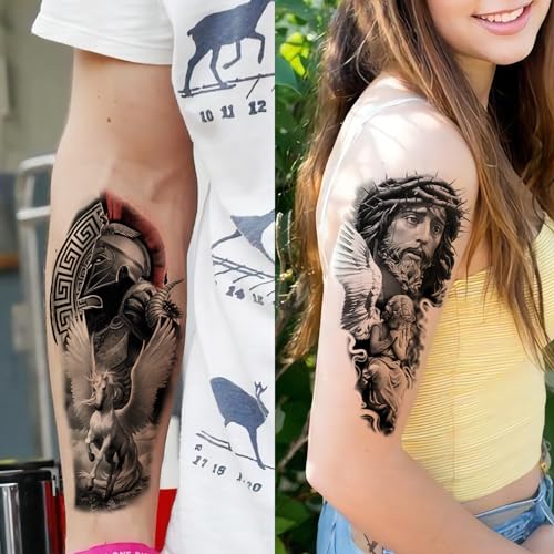 Religious Temporary Tattoos - Jesus, Angels & Mary Pack