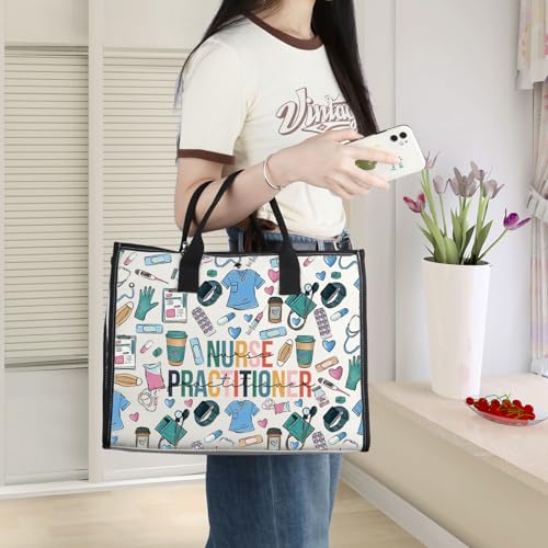 WZMPA Nurse Practitioner Cosmetic Bag - Medical NP Gift, Graduation Makeup Zipper Pouch for Appreciation (Nurse Practitioner-TB)