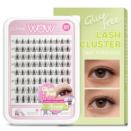 CLIONE PRIME Self Adhesive Lash Clusters - No Glue Needed