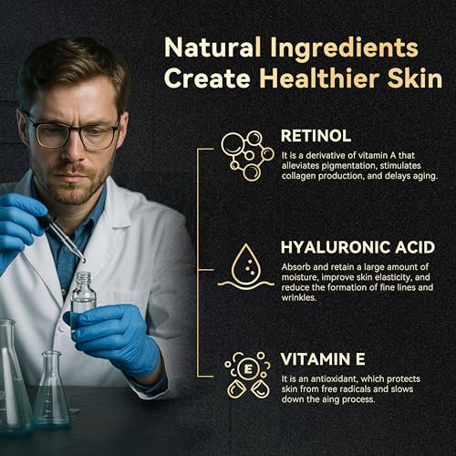 Men's Beef Tallow for Skin, Whipped Grass-Fed Beef Tallow Face Cream, Tallow Balm with Anti-Aging Retinol & Hyaluronic Acid, Mens Skin Care Face Moisturizer, Reduces Wrinkles Lines, Sandalwood, 3.5 OZ