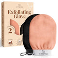 L'Exfose Korean Exfoliating Gloves 2-Pack - Natural Viscose