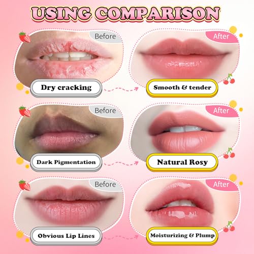 4-Piece Lip Scrub & Mask Set - Exfoliate & Moisturize