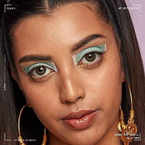 NYX PROFESSIONAL MAKEUP Jumbo Eye Pencil, Blendable Eyeshadow Stick & Eyeliner Pencil - Milk (White)