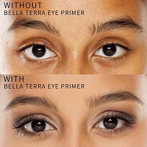 BellaTerra Cosmetics Eye Primer for Eyeshadow | Long-Lasting Shadow Base & Eyelid Concealer for Dark Circles & Veins | Matte Finish | Fragrance-Free for Sensitive Skin | .32 oz Crease-Proof Formula