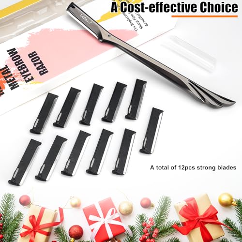 Facial Razor Set for Women & Men - Reusable Metal Dermaplane for Exfoliating & Hair Removal