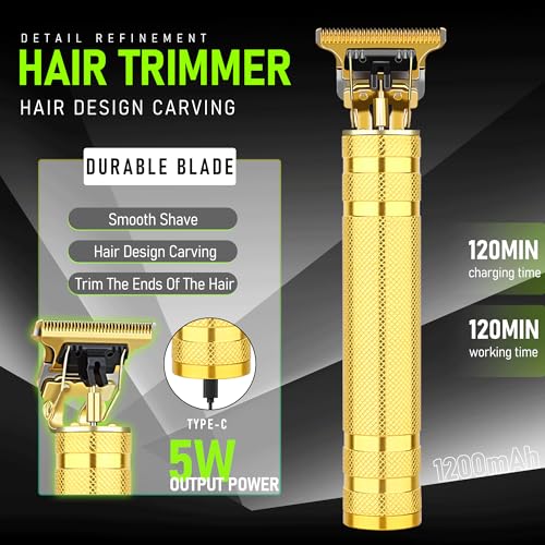 Professional Hair Clippers for Men, Cordless Beard Trimmer Set, Barber-Grade Tool with USB Charging, Lightweight & Low Noise for Home Use