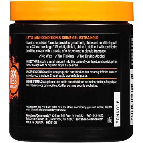 SoftSheen Let's Jam Extra Hold Styling Gel, 14oz