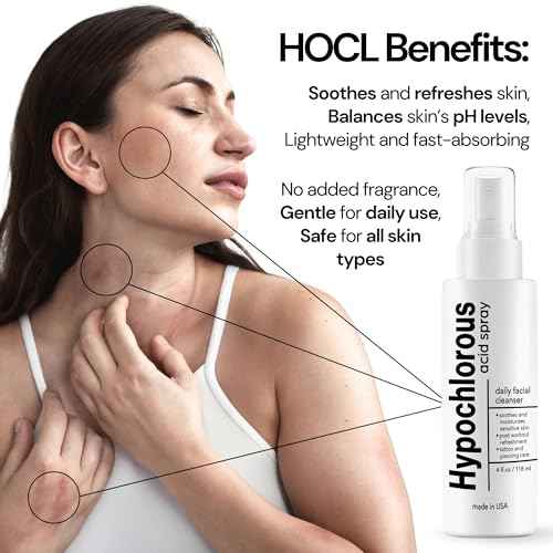 BodyJ4You Hypochlorous Acid Spray for Face Cleaner - HOCL Facial Toner Acne Sensitive Skin - HOCL Molecule Spray Topical Skin Redness Relief Breakouts - Piercing Aftercare Solution Fine Mist - 4 Fl Oz