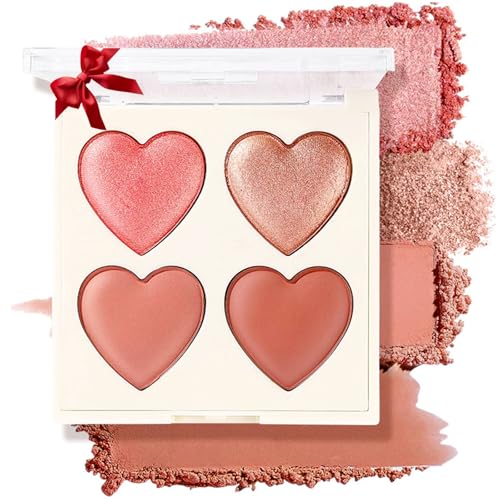 4-in-1 Highlight Contour Blush Palette - Shimmer & Matte
