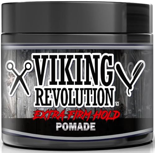 Viking Revolution Extreme Hold Pomade for Men, 4oz