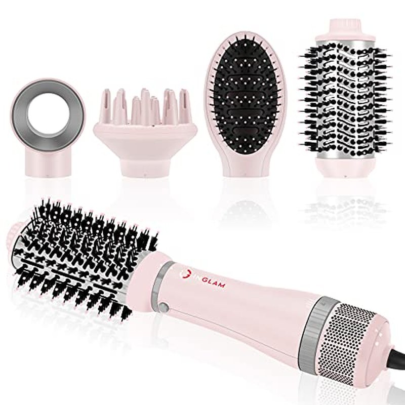 IG INGLAM 4-in-1 Blowout Hair Dryer Brush Set with Interchangeable Heads
