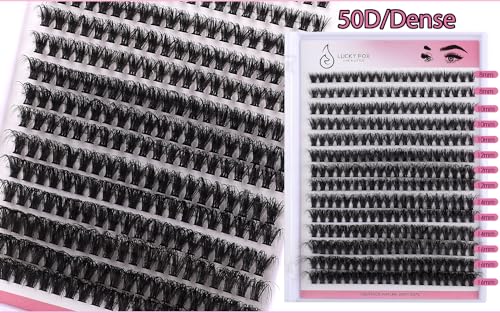 DIY Eyelash Extensions Kit 280pcs Clusters 30D 40D 50D 8-16mm