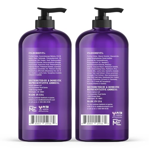 Botanic Hearth Violet Shampoo & Conditioner Set - 16 Fl Oz Each, Pack of 2