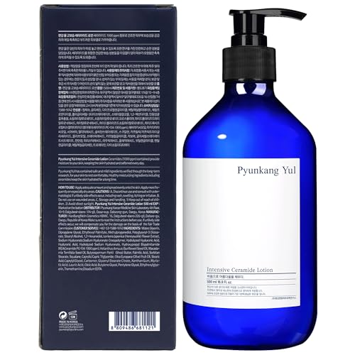 Pyunkang Yul Intensive Ceramide Lotion - Fragrance Free Face and Body Moisturizing Lotion - Hyaluronic Acid Moisturizer for All skin - Natural Ingredients Olive Oil, Shea Butter - 16.9 Fl. Oz