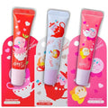 Kirby 3EA Cute Lip Gloss for Girls & Women, Mini Lip Gloss Tubes with Rose, Tea Leaf & Vitamin E, Hydrating Lip Gloss for Women & Lip Moisturizer Made in Japan, Green Tea+ Peach Tea+ Milk Tea
