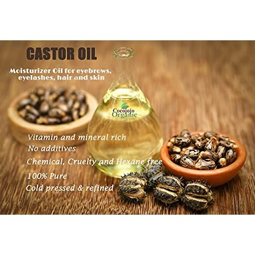 Dr Joe Lab Castor Oil Organic, Cold Pressed Organic Castor Oil, Unrefined, Pure USDA Certified Hexane Free Non GMO - Natural Moisturizing Hydrating Hair Skin Face Body Nails - 8 Oz