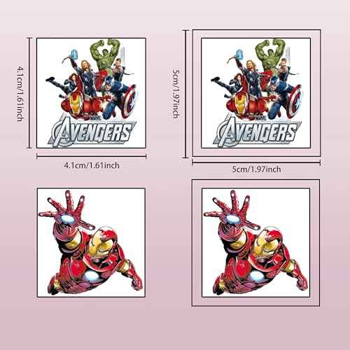 40pcs Avengers Temporary Tattoos for kids, Birthday Themed Party Supplies Decoration Favors Cartoon Sticker for Boys Home Activity Class Prizes Carnival Christmas Rewards