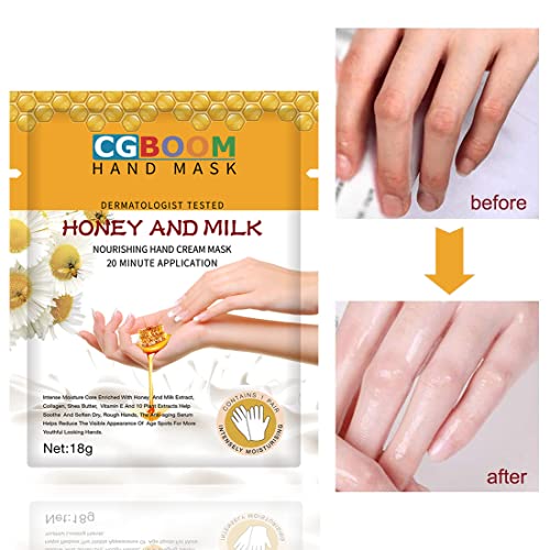 CGBOOM Moisturizing Hand Mask Gloves for Dry Hands - 5 Pairs Pack