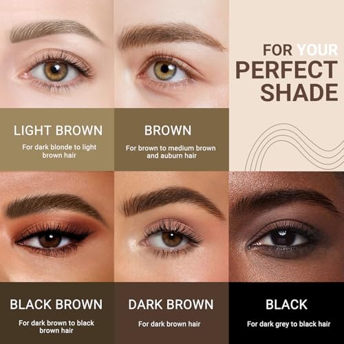 iMethod eyebrow pen - Microblading eyebrow pen, eyebrow pencil with a Micro 4-Fork Tip for Natural Hair-Like Brows, Long-Lasting Eye Brow Pencils for Women, Waterproof, Light Brown
