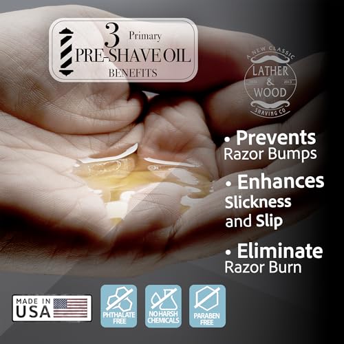 Best Pre-Shave Oil, Unscented, Premium Shaving Oil for Effortless Smooth Irritation-free Shave. 2 Oz ¡¦