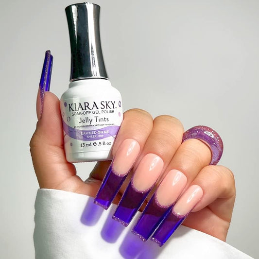 KIARA SKY Soak Off Jelly Tint Gel Polish 0.5 fl oz, Dawned on Me