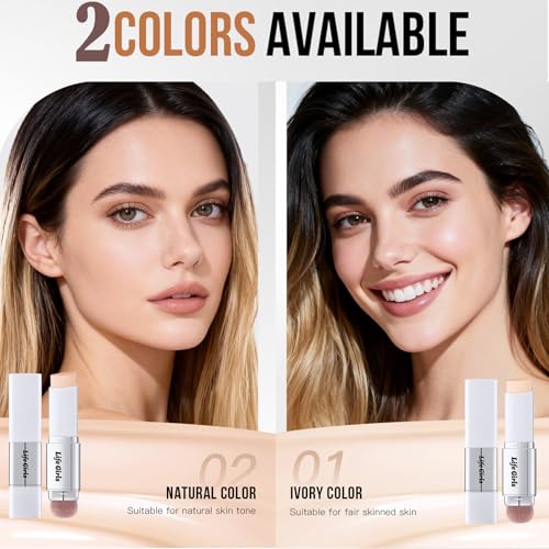 Dulele Color Changing Foundation Stick Duo with Brush