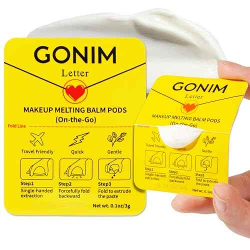 GONIM Cleansing Balm Makeup Remover, Hydrating Facial Cleanser for On-the-Go, Makeup Remover Melting Balm, Travel Size Mini Makeup Cleansing Oil, Travel Essentials for Women, Soothing 3gx15pcs