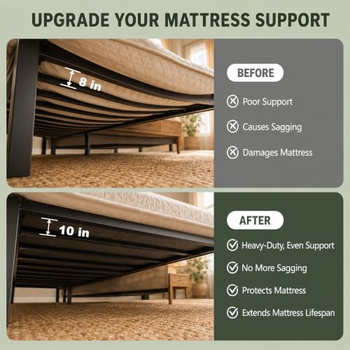 Queen Bunkie Board 60"×80" Non-Slip Foldable Mattress Support