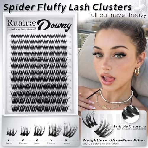 Fluffy D-Curl Lash Clusters 8-16mm Wispy Volume Eyelashes